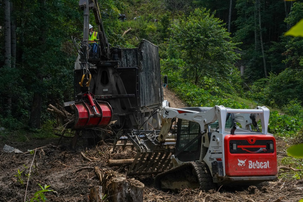 Waterway debris removal continues in Buncombe County, North Carolina June 3, 2025