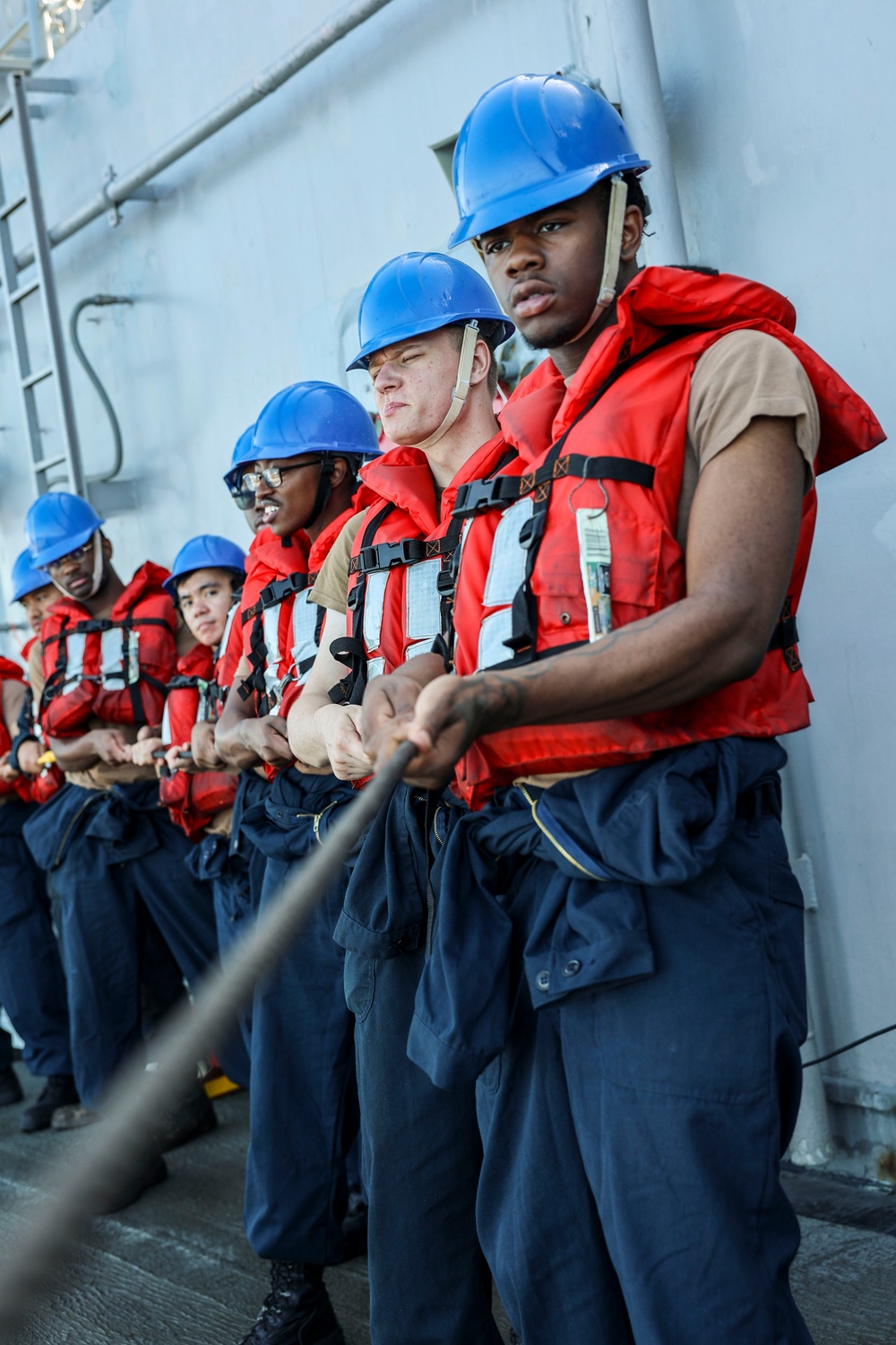 USS Iwo Jima Conducts a Replenishment At Sea
