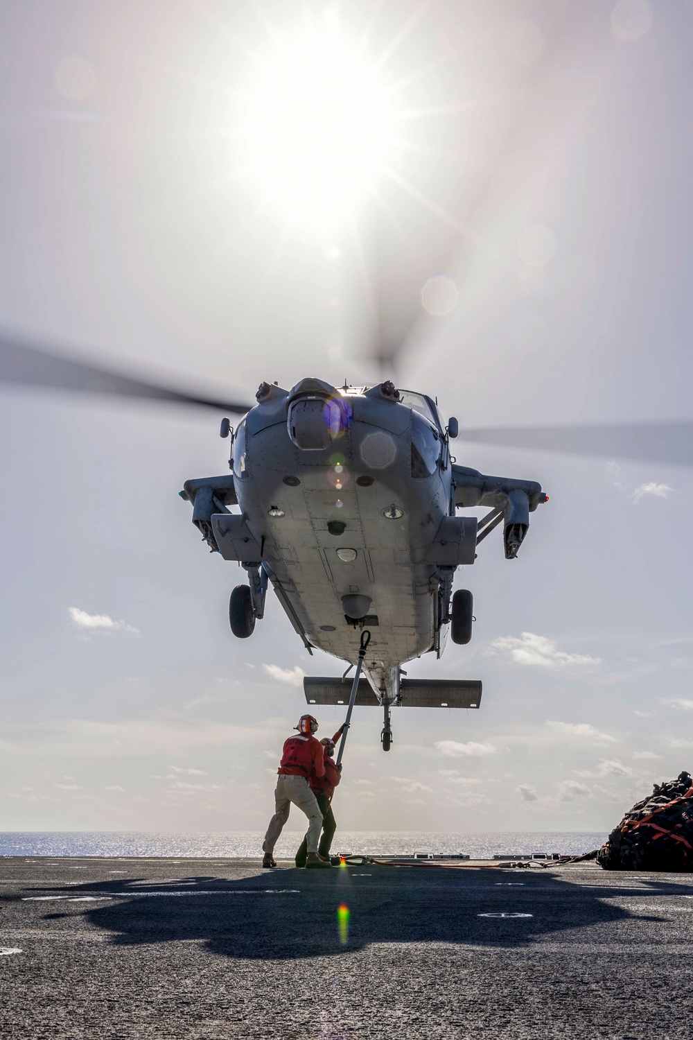 USS Iwo Jima Conducts a Replenishment At Sea