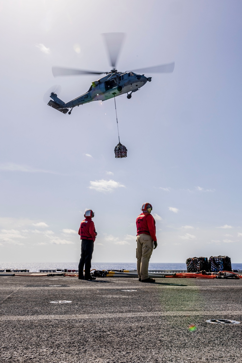 USS Iwo Jima Conducts a Replenishment At Sea