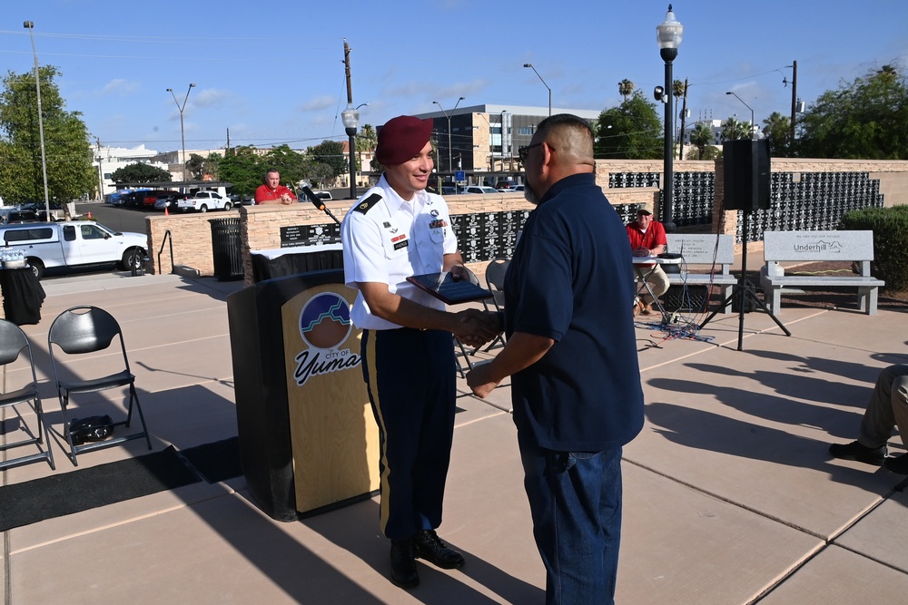 Yuma Proving Ground commander keynotes local Independence Day celebration, Soldiers recognized
