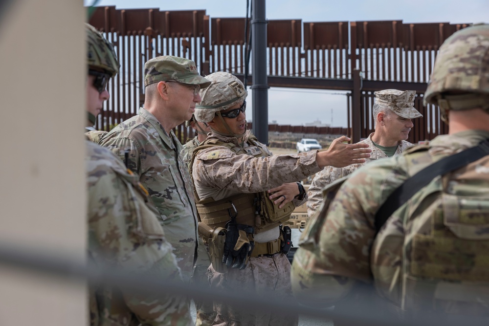 USNORTHCOM Commander visits southern barrier near Imperial Beach