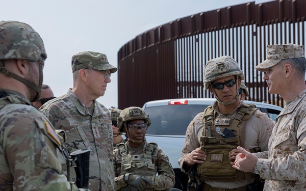 USNORTHCOM Commander visits southern border barrier near Imperial Beach