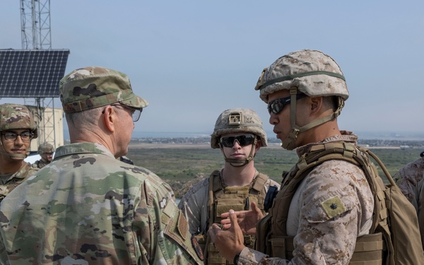 USNORTHCOM Commander visits southern border barrier near Imperial Beach