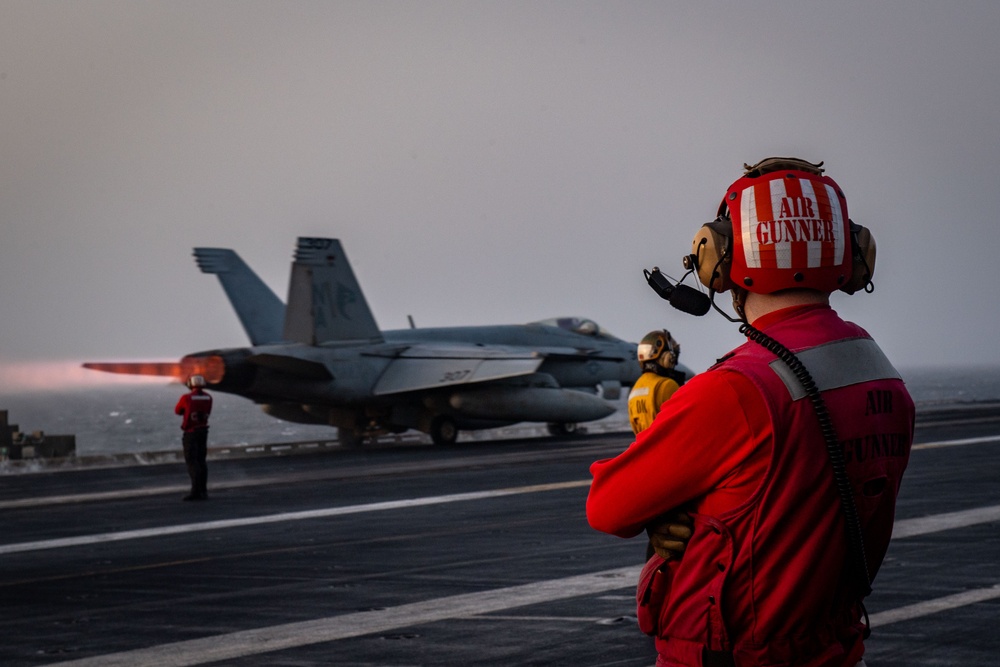 Nimitz Sailors Conduct Flight Operations