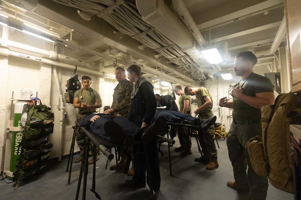 22nd MEU(SOC) | Mass Casualty Exercise Aboard USS San Antonio