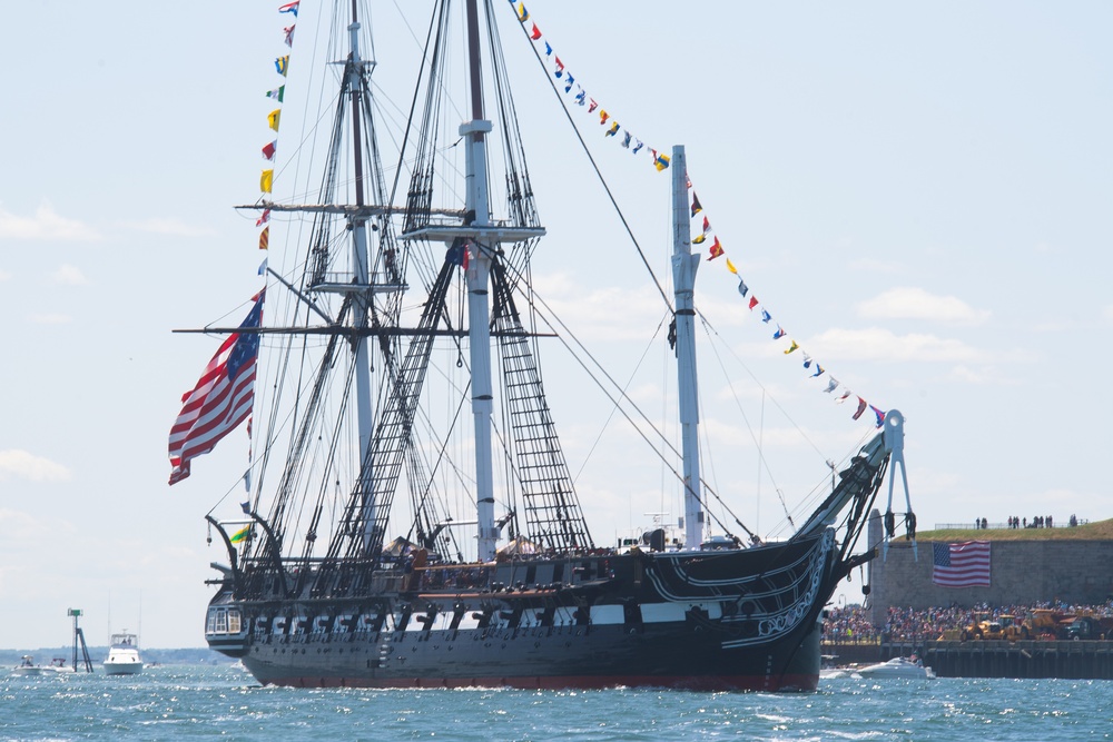 USS Constitution Goes Underway For Independence Day