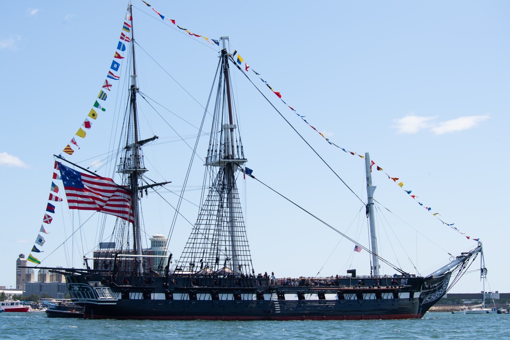 USS Constitution Goes Underway For Independence Day