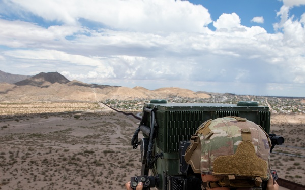 Calvary scout uses long-range detection capability at southern border