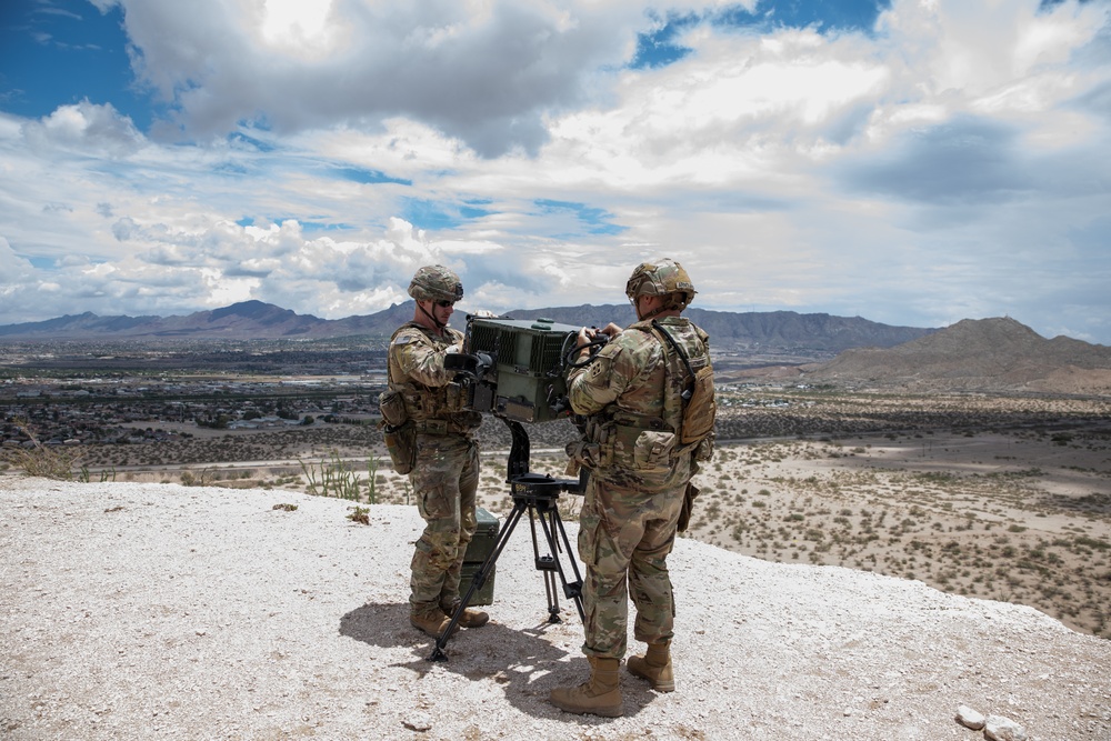 Calvary scout uses long-range detection capability at southern border