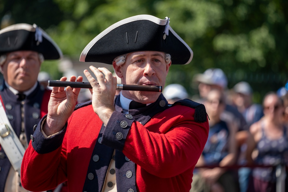 Fife and Drum Corps Performs at Declaration of Independence Reading