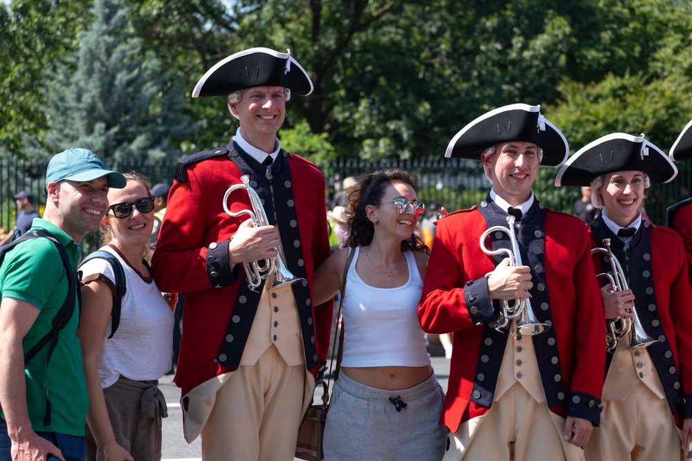 Fife and Drum Corps Performs at Declaration of Independence Reading
