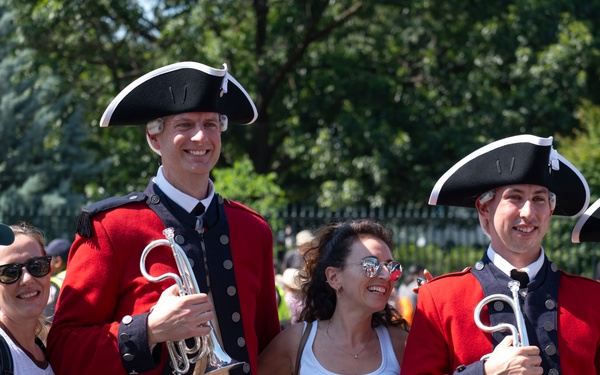 Fife and Drum Corps Performs at Declaration of Independence Reading