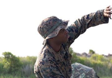 U.S. Marines with MWSS-273 set up expeditionary air conditioning during Atlantic Alliance 2025