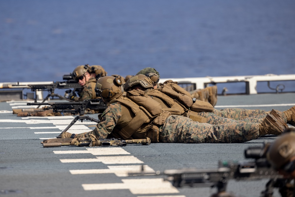 22nd MEU (SOC) | India Co, BLT 3/6 Conducts Support by Fire Drills During COMPTUEX