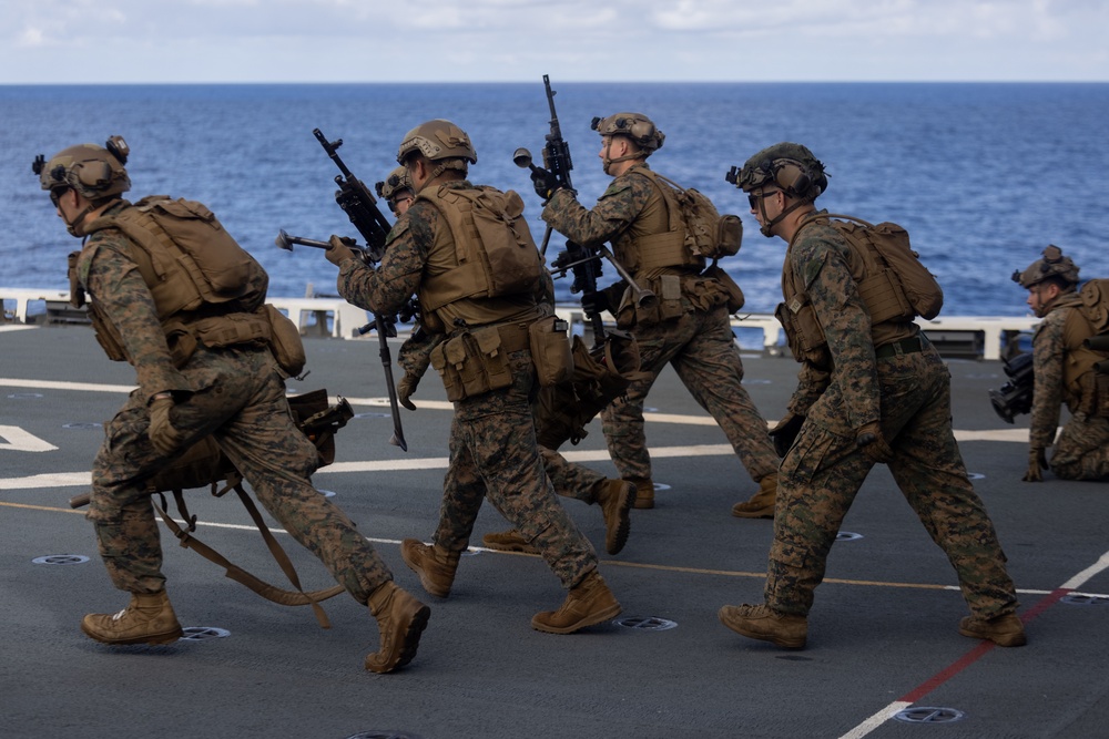 22nd MEU (SOC) | India Co, BLT 3/6 Conducts Support by Fire Drills During COMPTUEX
