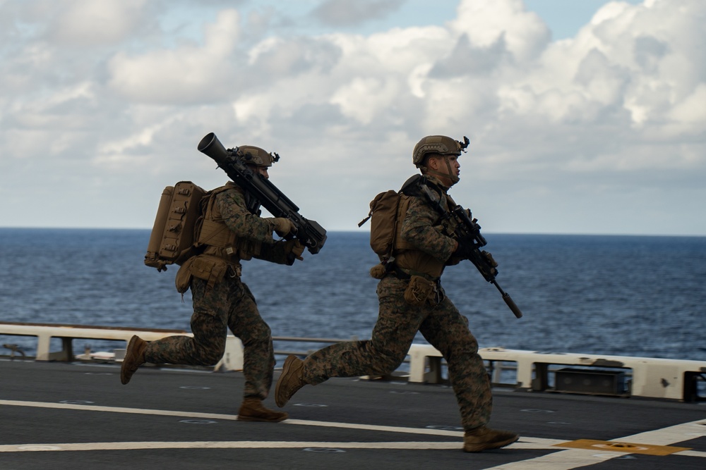 22nd MEU (SOC) | India Co, BLT 3/6 Conducts Support by Fire Drills During COMPTUEX