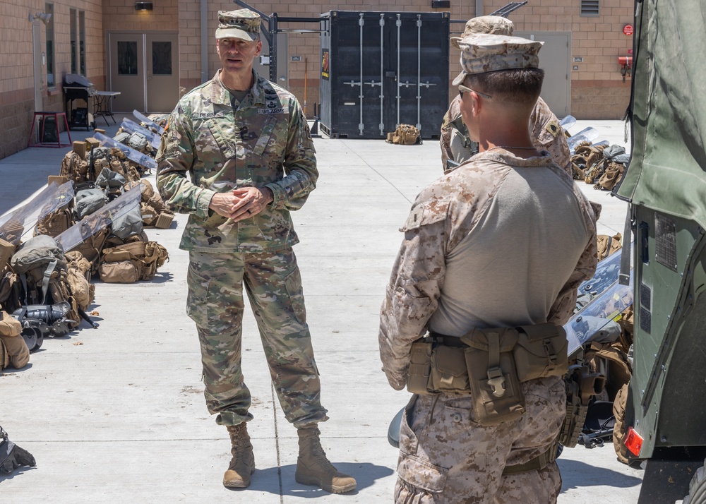 U.S. Army leader visits Marines supporting Task Force 51