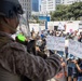 U.S. Marines guard federal building to assist California Army National Guard