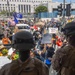 U.S. Marines guard federal building to assist California Army National Guard