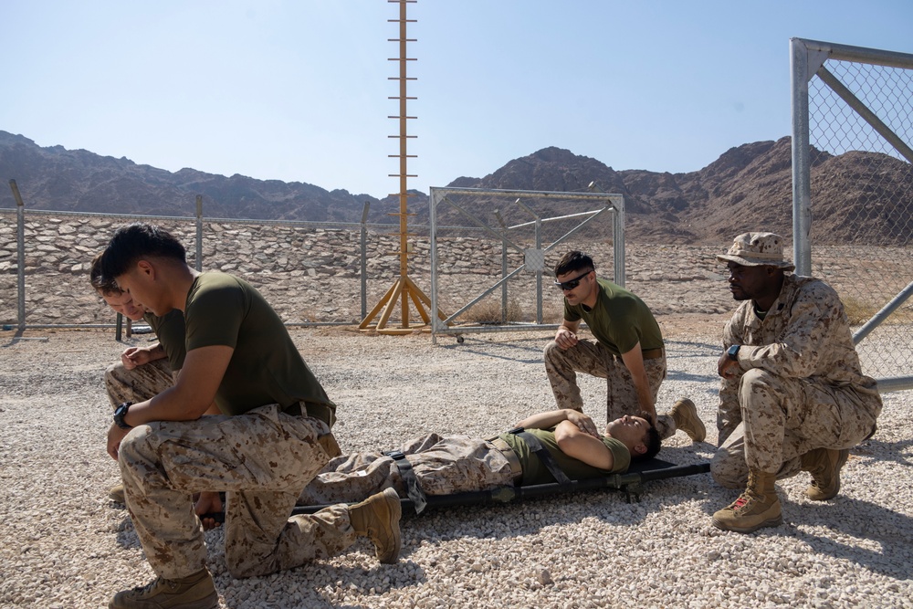 NF25 Medical Education classes with Jordanian Marines