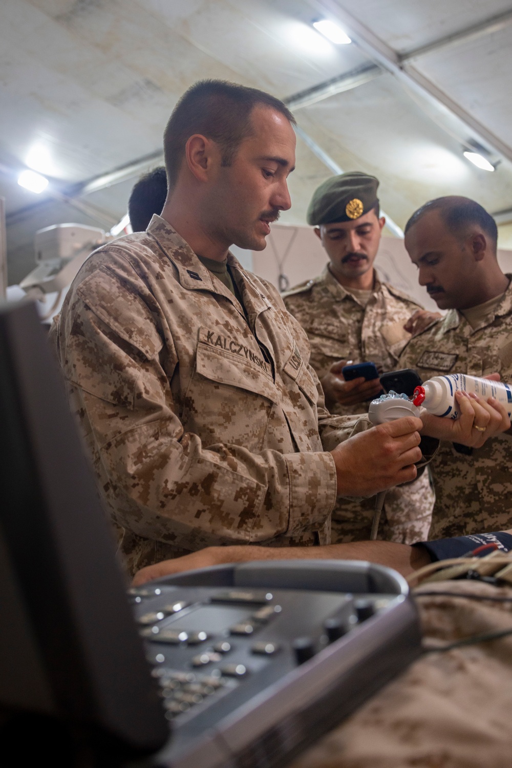 NF25 Medical Education classes with Jordanian Marines
