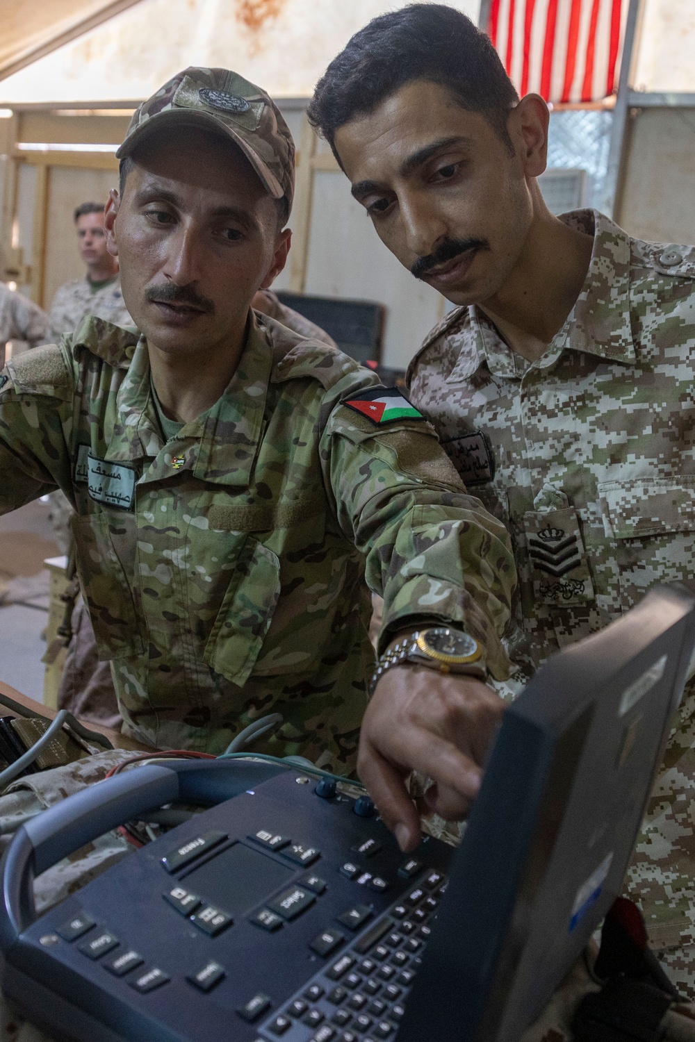 NF25 Medical Education classes with Jordanian Marines