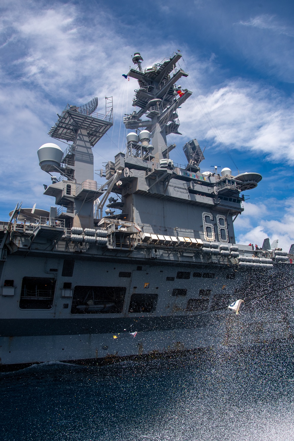 USS Gridley Replenishment At Sea
