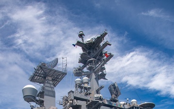 USS Gridley Replenishment At Sea