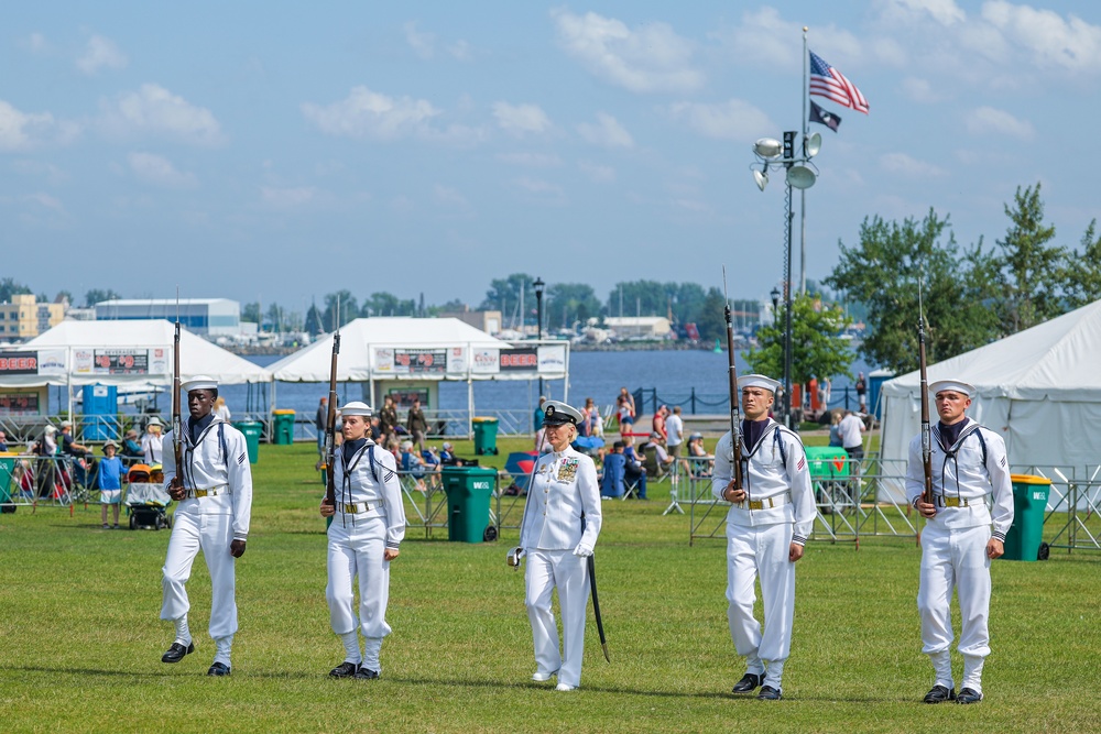 Ceremonial Guard Performs for Community at Fourth Fest Duluth