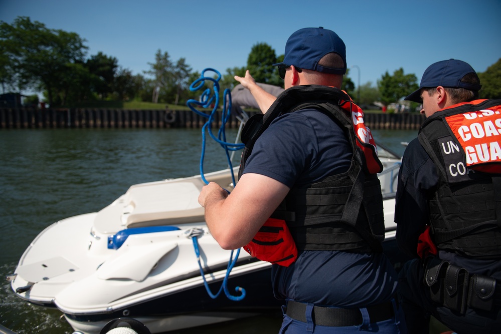 Coast Guard Station Buffalo conducts safety boardings during Operation Dry Water