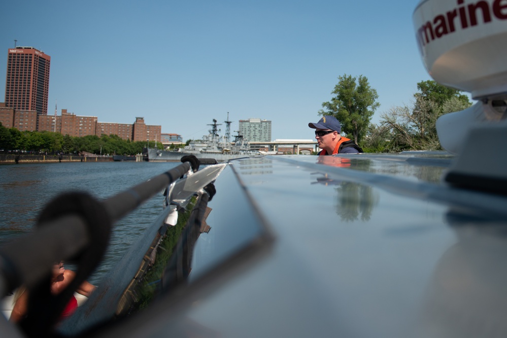 Coast Guard Station Buffalo conducts safety boardings during Operation Dry Water