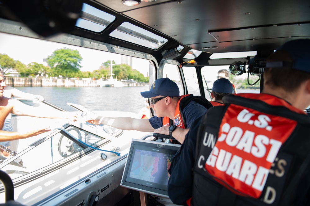 Coast Guard Station Buffalo conducts safety boardings during Operation Dry Water