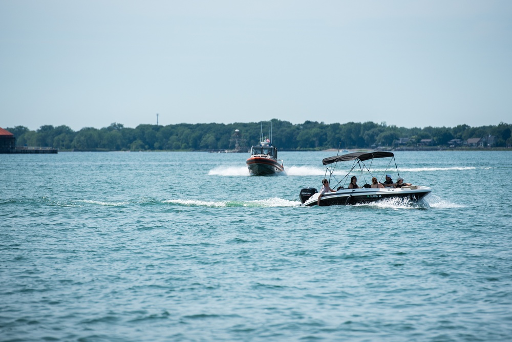 Coast Guard Station Buffalo conducts safety boardings during Operation Dry Water
