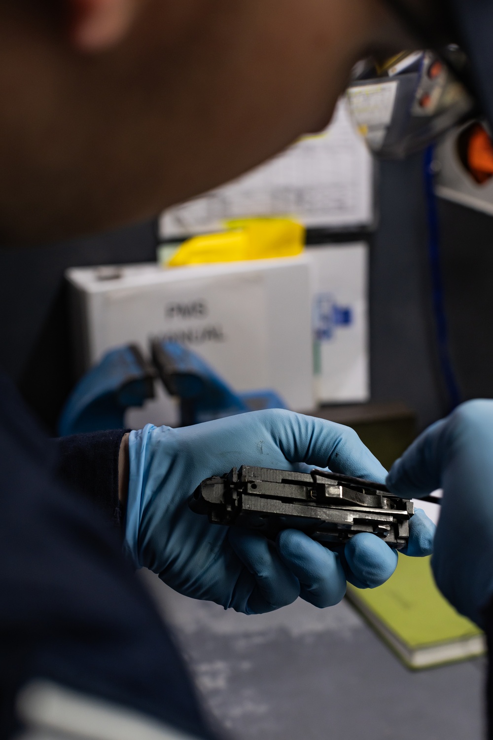 Master-at-Arms Sailor Performs Armory Maintenance
