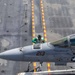 USS Gerald R. Ford (CVN 78) Sailor Conducts F/A-18 Super Hornet Maintenance