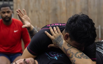USS Gerald R. Ford (CVN 78) Sailors Participate in a Jiu-Jitsu Class