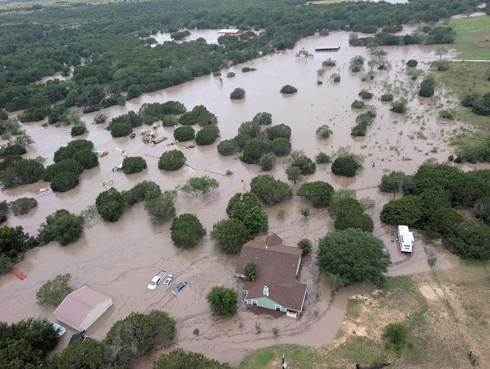 Coast Guard responds to flooding near Kerville, Texas
