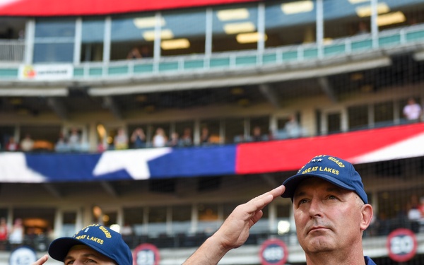 Coast Guard honored in Cleveland with Major League Baseball first pitch