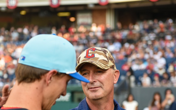 Coast Guard honored in Cleveland with Major League Baseball first pitch