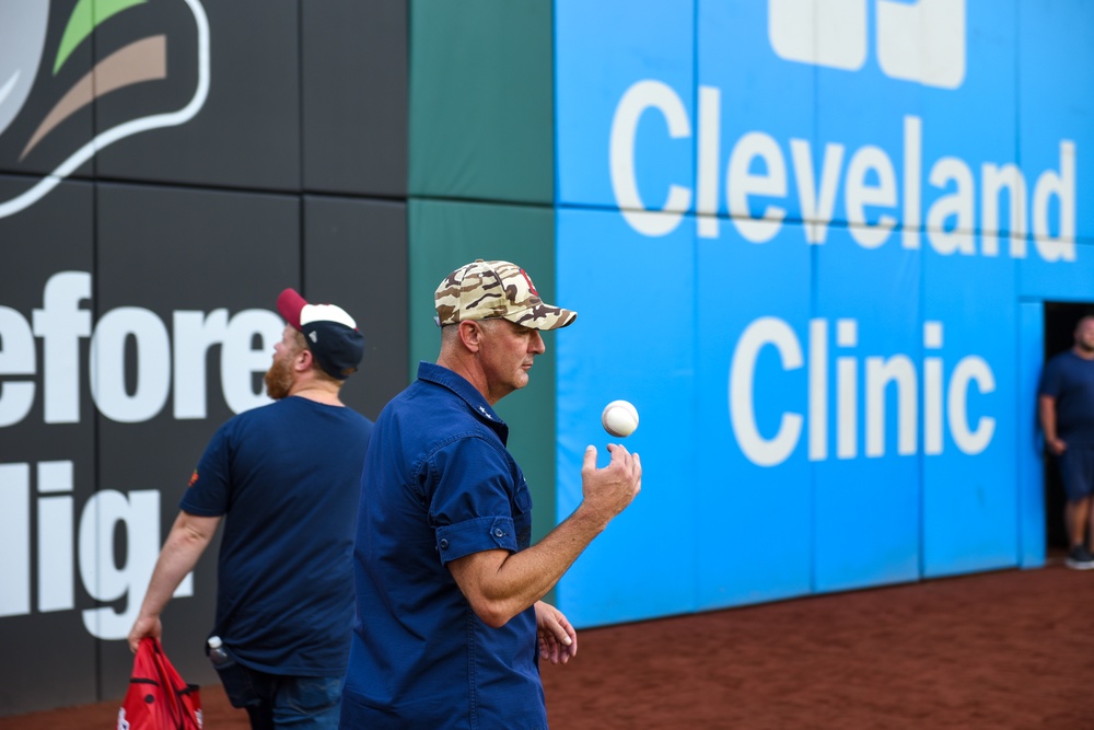 Coast Guard honored in Cleveland with Major League Baseball first pitch