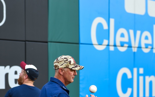 Coast Guard honored in Cleveland with Major League Baseball first pitch