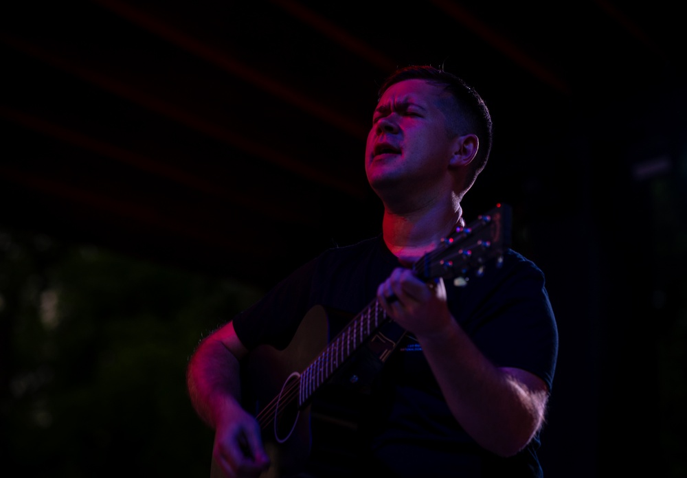 246th Army Band preforms at the Icehouse Amphitheater