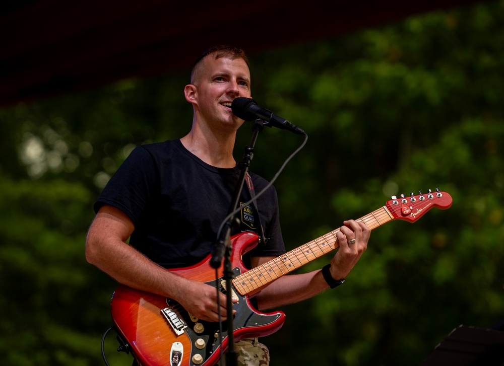 246th Army Band preforms at the Icehouse Amphitheater