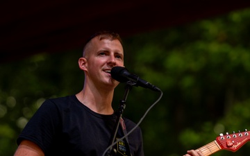 246th Army Band preforms at the Icehouse Amphitheater