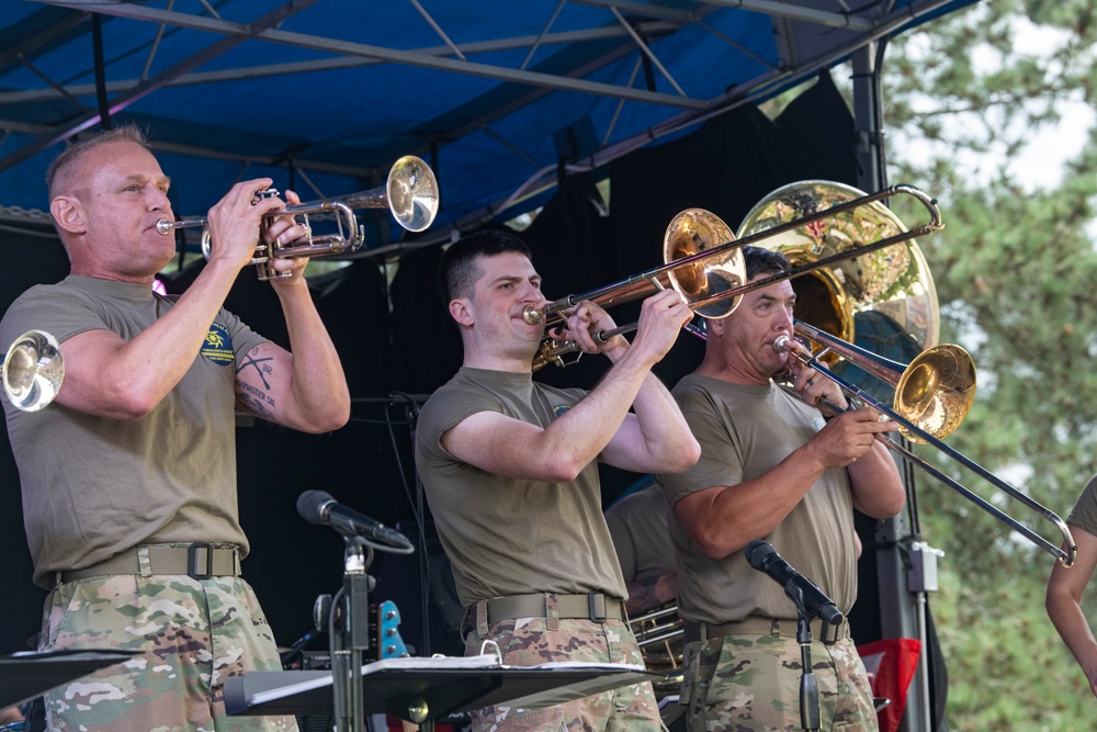 The 234th Army National Guard Band performs at 4th of July Family Festival