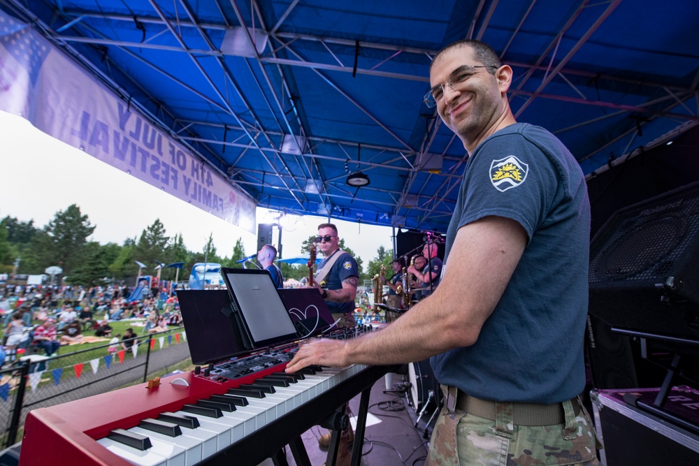 The 234th Army National Guard Band performs at 4th of July Family Festival