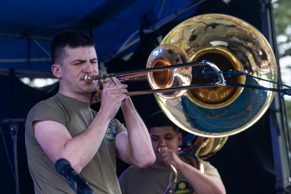 The 234th Army National Guard Band performs at 4th of July Family Festival
