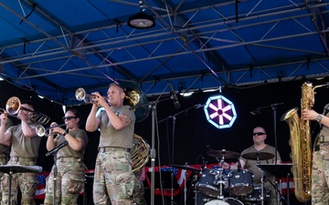 The 234th Army National Guard Band performs at 4th of July Family Festival