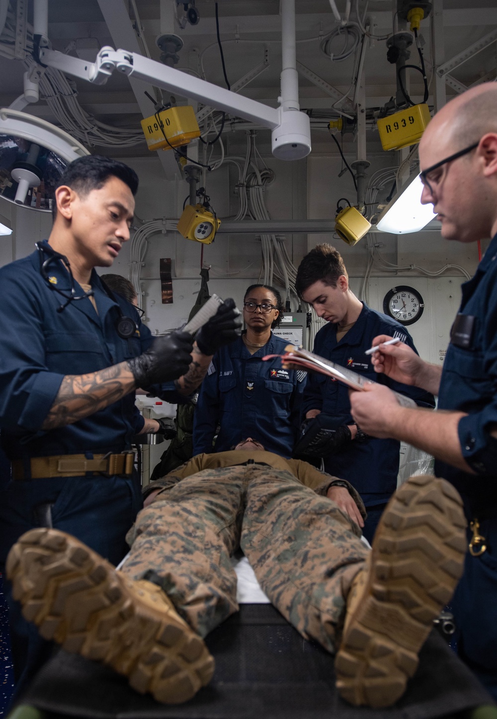 Mass Casualty Training aboard USS America (LHA 6)